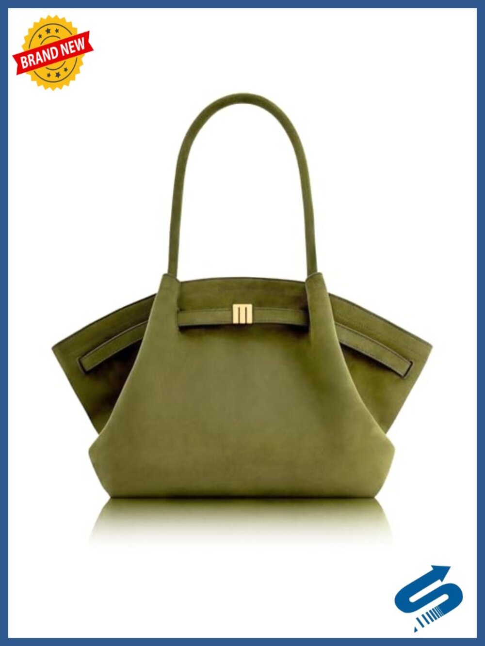 Designer Vegan Leather Tote Bag Shoulder Handbag